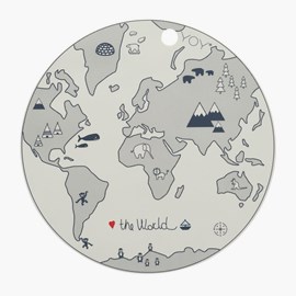 Bordstablett, världskarta